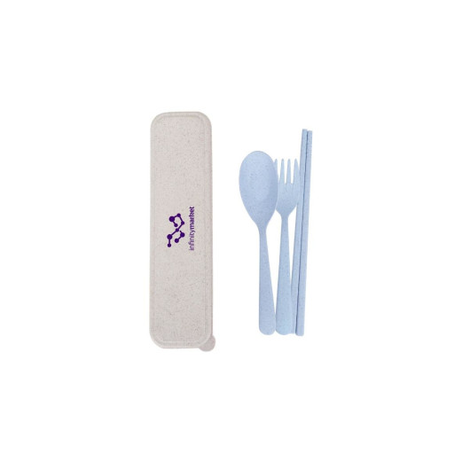 Eco Utensil Sets Light Sky Blue
